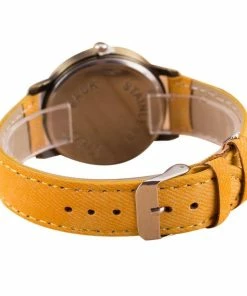 Onlineamericanstore Genvivia Hot Sale Women's Watch American Flag Pattern 2017 Watch Leather Band Analog Quartz Vogue WristWatches Male Female