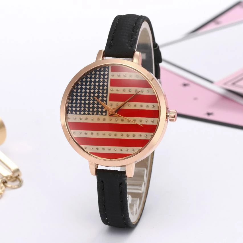 Onlineamericanstore Accessories GENVIVIA Women Watches Elegant Thin American Flag Partten Bracelet Mesh Band Wristwatch Quartz Clock Relogio Feminino Montre 3 Onlineamericanstore Accessories GENVIVIA Women Watches Elegant Thin American Flag Partten Bracelet Mesh Band Wristwatch Quartz Clock Relogio Feminino Montre