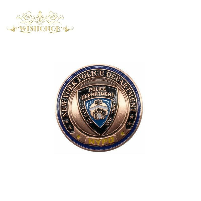 Wishonor Store Gift For New York Police Department Bronze Military Coins, Bronze Army Challenge Coins With Round Plastic Box For Collection Military Clothing & Accessories 3 Wishonor Store Gift For New York Police Department Bronze Military Coins, Bronze Army Challenge Coins With Round Plastic Box For Collection Military Clothing & Accessories