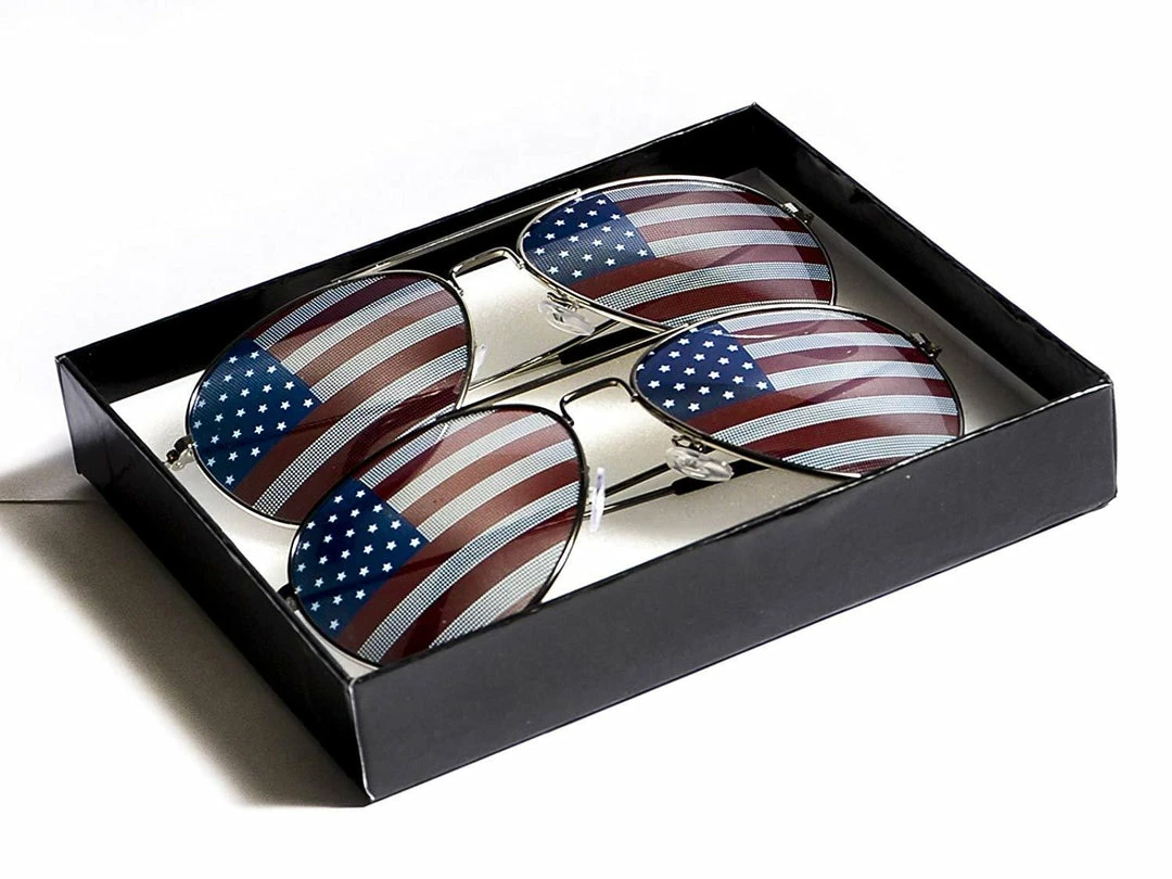 Online American Store Goson American Flag Mirror Aviator Novelty Decorative Sunglasses 7 Online American Store Goson American Flag Mirror Aviator Novelty Decorative Sunglasses
