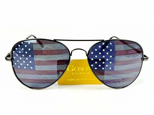 Online American Store Goson American Flag Mirror Aviator Novelty Decorative Sunglasses 19 Online American Store Goson American Flag Mirror Aviator Novelty Decorative Sunglasses