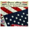 Grace Alley American Flag: American Made By 3x5 FT US Flag Made In USA - Embroidered Stars And Sewn Stripes. This American Flag Meets US Flag Code.