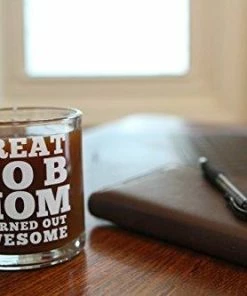 The American Store Great Job Mom Funny Coffee Mug - Best Gift Idea For Mother’s Day Or Birthday Gifts For Women - 13 Oz Glass - Gag Present For Her From Son, Daughter Or Kids - Tea Cup Silly Sayings For Mother Or Wife