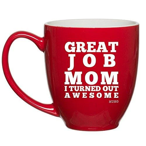 The American Store Casual Glasses Great Job Mom I Turned Out Awesome Mug - Funny Coffee Gift Mugs For Mother’s Day, Birthday Or Christmas From Son Or Daughter, Kids, Husband - 11 Oz White Ceramic Cup For Tea - Silly Gag Present 7 The American Store Casual Glasses Great Job Mom I Turned Out Awesome Mug - Funny Coffee Gift Mugs For Mother’s Day, Birthday Or Christmas From Son Or Daughter, Kids, Husband - 11 Oz White Ceramic Cup For Tea - Silly Gag Present