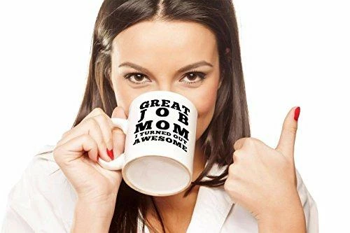 The American Store Casual Glasses Great Job Mom I Turned Out Awesome Mug - Funny Coffee Gift Mugs For Mother’s Day, Birthday Or Christmas From Son Or Daughter, Kids, Husband - 11 Oz White Ceramic Cup For Tea - Silly Gag Present 16 The American Store Casual Glasses Great Job Mom I Turned Out Awesome Mug - Funny Coffee Gift Mugs For Mother’s Day, Birthday Or Christmas From Son Or Daughter, Kids, Husband - 11 Oz White Ceramic Cup For Tea - Silly Gag Present