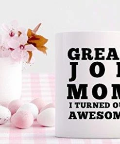 The American Store Casual Glasses Great Job Mom I Turned Out Awesome Mug - Funny Coffee Gift Mugs For Mother’s Day, Birthday Or Christmas From Son Or Daughter, Kids, Husband - 11 Oz White Ceramic Cup For Tea - Silly Gag Present 32 The American Store Casual Glasses Great Job Mom I Turned Out Awesome Mug - Funny Coffee Gift Mugs For Mother’s Day, Birthday Or Christmas From Son Or Daughter, Kids, Husband - 11 Oz White Ceramic Cup For Tea - Silly Gag Present
