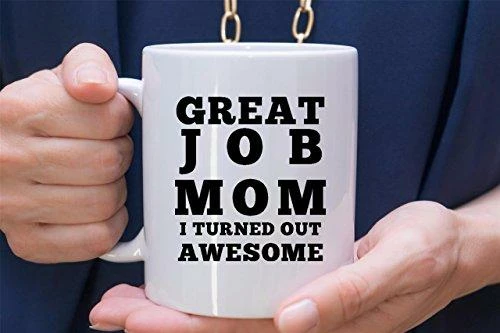 The American Store Casual Glasses Great Job Mom I Turned Out Awesome Mug - Funny Coffee Gift Mugs For Mother’s Day, Birthday Or Christmas From Son Or Daughter, Kids, Husband - 11 Oz White Ceramic Cup For Tea - Silly Gag Present 18 The American Store Casual Glasses Great Job Mom I Turned Out Awesome Mug - Funny Coffee Gift Mugs For Mother’s Day, Birthday Or Christmas From Son Or Daughter, Kids, Husband - 11 Oz White Ceramic Cup For Tea - Silly Gag Present