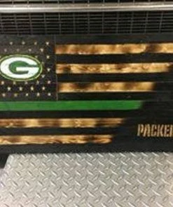 CharredCreationsUS Concealment Flags Green Bay Packers Wood Flag, Green Bay Packers Flag, Green Bay Packers, Wood Team Flag, Team Flag, American Flag, Wood American Flag