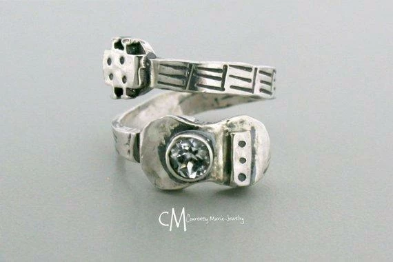 Courtneymariejewelry Guitar Ring - Birthstone Ring - Adjustable Ring - Music Lovers Ring - Music Jewelry - Silver Ring - Artisan Ring - Birthday Gift 3 Courtneymariejewelry Guitar Ring - Birthstone Ring - Adjustable Ring - Music Lovers Ring - Music Jewelry - Silver Ring - Artisan Ring - Birthday Gift