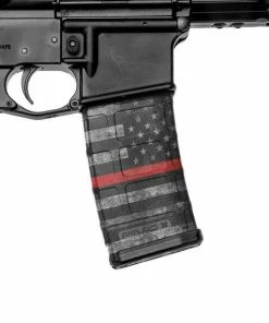 GunSkins AR-15 Mag Skin Specialty Wrap - 3 Pack (Thin Red Line)