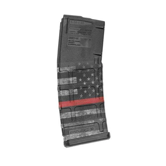 GunSkins AR-15 Mag Skin Specialty Wrap - 3 Pack (Thin Red Line) 6 GunSkins AR-15 Mag Skin Specialty Wrap - 3 Pack (Thin Red Line)