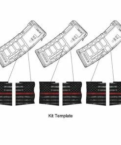 GunSkins AR-15 Mag Skin Specialty Wrap - 3 Pack (Thin Red Line) 18 GunSkins AR-15 Mag Skin Specialty Wrap - 3 Pack (Thin Red Line)