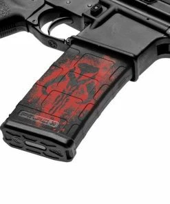 Gun Skin Wraps GunSkins AR-15 Mag Skin Specialty Wrap - Singles (Mercenary Skull)