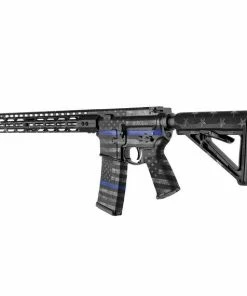 The American Store Gun Skin Wraps GunSkins AR-15 Rifle Skin Specialty Gun Wrap (Thin Blue Line)