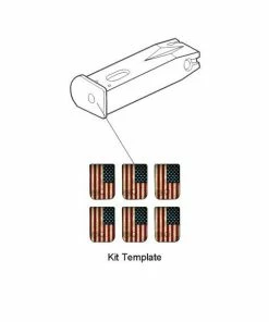 The American Store GunSkins Pistol Mag Skin Specialty Decal - 6 Pack (America) 18 The American Store GunSkins Pistol Mag Skin Specialty Decal - 6 Pack (America)