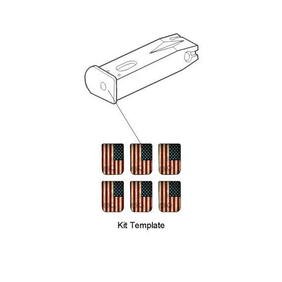 The American Store GunSkins Pistol Mag Skin Specialty Decal - 6 Pack (America) 10 The American Store GunSkins Pistol Mag Skin Specialty Decal - 6 Pack (America)