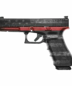 GunSkins Pistol Skin Specialty Gun Wrap (Thin Red Line) Gun Skin Wraps
