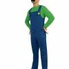 Umorden Official Store Halloween Costumes Men Super Mario Luigi Brothers Plumber Costume Jumpsuit Fancy Cosplay Clothing For Adult Men