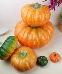 Spnvebh Creation Store Halloween Decoration Simulation Pumpkin Party Ornament Pumpkin Props Model 20cm 25cm Halloween Supplies CKI16 Halloween Decorations