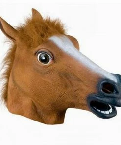 Onlineamericanstore Halloween Horse Head - Funky Latex Mask Halloween Costumes