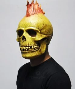 Etercycle Store Halloween Costumes Halloween Masks Scary Skull Ghost Masks Adult Full Head Party Mask Masquerade Cosplay Toy Gift
