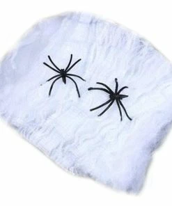 Online American Store Halloween Scary Party Scene Props White Stretchy Cobweb Spider Web Horror Halloween Decoration For Bar Haunted House Halloween Decorations