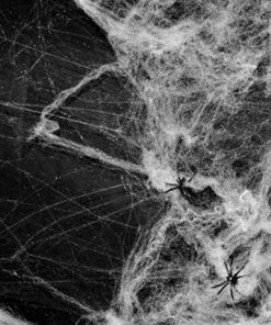 Online American Store Halloween Scary Party Scene Props White Stretchy Cobweb Spider Web Horror Halloween Decoration For Bar Haunted House Halloween Decorations