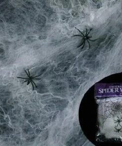 Online American Store Halloween Scary Party Scene Props White Stretchy Cobweb Spider Web Horror Halloween Decoration For Bar Haunted House Halloween Decorations