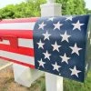 The American Store Hand Painted,American Flag,Standard Size Metal Mail Box,Red,White,Blue 2 The American Store Hand Painted,American Flag,Standard Size Metal Mail Box,Red,White,Blue