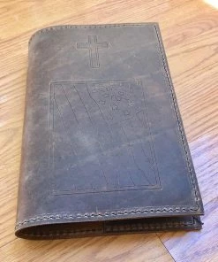 The American Store Handmade Leather Bible Cover, KJV Bible Included, Custom Bible Cover, Personalized Bible, Military Bible, Military Gift, Christian Gift