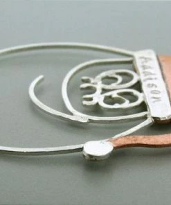 Courtneymariejewelry Handmade Sterling Silver Santa Ornament - Christmas Ornament - Copper Hat - Child Ornament - Christmas Gift Accessories 9 Courtneymariejewelry Handmade Sterling Silver Santa Ornament - Christmas Ornament - Copper Hat - Child Ornament - Christmas Gift Accessories