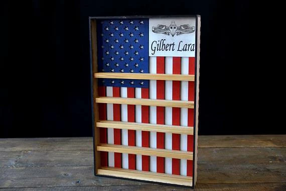 Online American Store Hanging Wood Military Coin Holder, Engraved Military Coin Holder, Coin Holder Shelf, Collectables Shelf, American Flag Display 4 Online American Store Hanging Wood Military Coin Holder, Engraved Military Coin Holder, Coin Holder Shelf, Collectables Shelf, American Flag Display