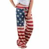 Happy GoGo Askwind 4th Of July Women's American Flag Loungewear Trousers Leisure Cotton Bottoms Women Clothing