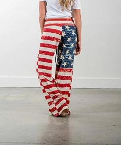 Happy GoGo Askwind 4th Of July Women's American Flag Loungewear Trousers Leisure Cotton Bottoms Women Clothing 17 Happy GoGo Askwind 4th Of July Women's American Flag Loungewear Trousers Leisure Cotton Bottoms Women Clothing