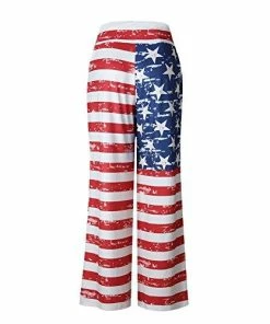 Happy GoGo Askwind 4th Of July Women's American Flag Loungewear Trousers Leisure Cotton Bottoms Women Clothing 19 Happy GoGo Askwind 4th Of July Women's American Flag Loungewear Trousers Leisure Cotton Bottoms Women Clothing