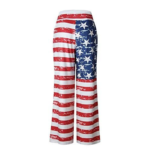 Happy GoGo Askwind 4th Of July Women's American Flag Loungewear Trousers Leisure Cotton Bottoms Women Clothing 10 Happy GoGo Askwind 4th Of July Women's American Flag Loungewear Trousers Leisure Cotton Bottoms Women Clothing