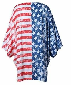 Women Clothing Happy GoGo Askwind 4th Of July Women's American Flag Print Kimono Cover Up Tops Shirt 14 Women Clothing Happy GoGo Askwind 4th Of July Women's American Flag Print Kimono Cover Up Tops Shirt