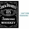 Online American Store Happy Hour 90*150cm 60*90cm 144*108cm Jack Daniels Whiskey Bar Party Flag Decoration Digital Printing Buckle