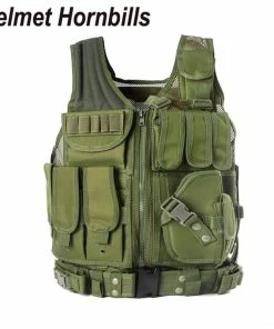 Helmet Hornbills Official Store Military Clothing & Accessories Helmet Hornbills Police Tactical Vest Outdoor Camouflage Military Sports Wear Hunting Vest Army Swat Molle Vest Black