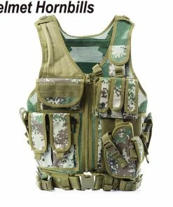 Helmet Hornbills Official Store Military Clothing & Accessories Helmet Hornbills Police Tactical Vest Outdoor Camouflage Military Sports Wear Hunting Vest Army Swat Molle Vest Black