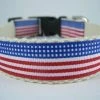 Collarswithcolor Pets Hemp Dog Collar - Stars And Stripes Forever American Flag