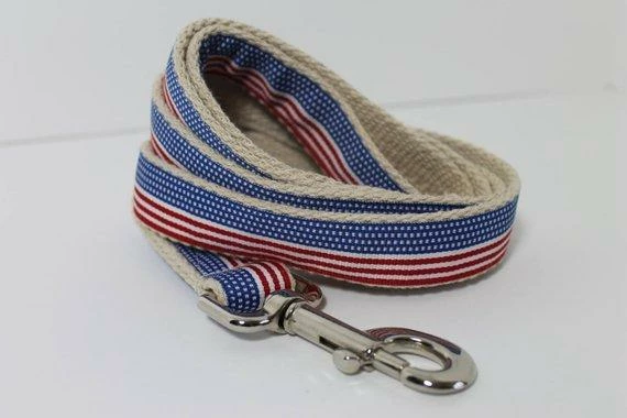 Collarswithcolor Pets Hemp Dog Collar - Stars And Stripes Forever American Flag 6 Collarswithcolor Pets Hemp Dog Collar - Stars And Stripes Forever American Flag