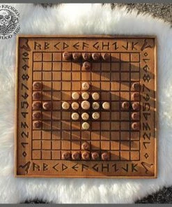 The American Store Hnefatafl Minnesota Viking Traditional Game Strategy Board Odin Home Decor Norse Wood Pagan Carving Heathen Asatru Celtic Norse Rune Thor American Vintage Collection