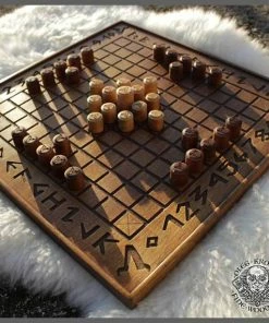 The American Store Hnefatafl Minnesota Viking Traditional Game Strategy Board Odin Home Decor Norse Wood Pagan Carving Heathen Asatru Celtic Norse Rune Thor American Vintage Collection 15 The American Store Hnefatafl Minnesota Viking Traditional Game Strategy Board Odin Home Decor Norse Wood Pagan Carving Heathen Asatru Celtic Norse Rune Thor American Vintage Collection