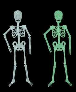Loowood Store Hot Sale 1Pc Horror Luminous Movable Skull Skeleton Halloween Props Glow Halloween Eve Scary Halloween Decoration Halloween Decorations