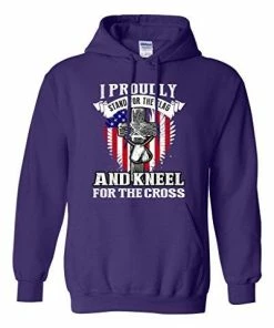 City Shirts I Proudly Stand For The Flag And Kneel For The Cross DT Sweatshirt Hoodie