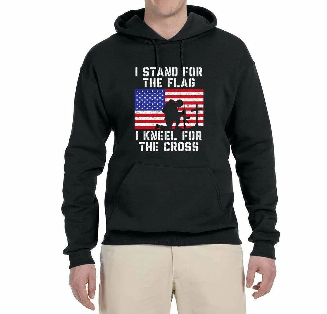 Wild Bobby I Stand For The Flag I Kneel For The Cross | Mens Americana / American Pride Hooded Sweatshirt Graphic Hoodie Clothing Accessories 5 Wild Bobby I Stand For The Flag I Kneel For The Cross | Mens Americana / American Pride Hooded Sweatshirt Graphic Hoodie Clothing Accessories