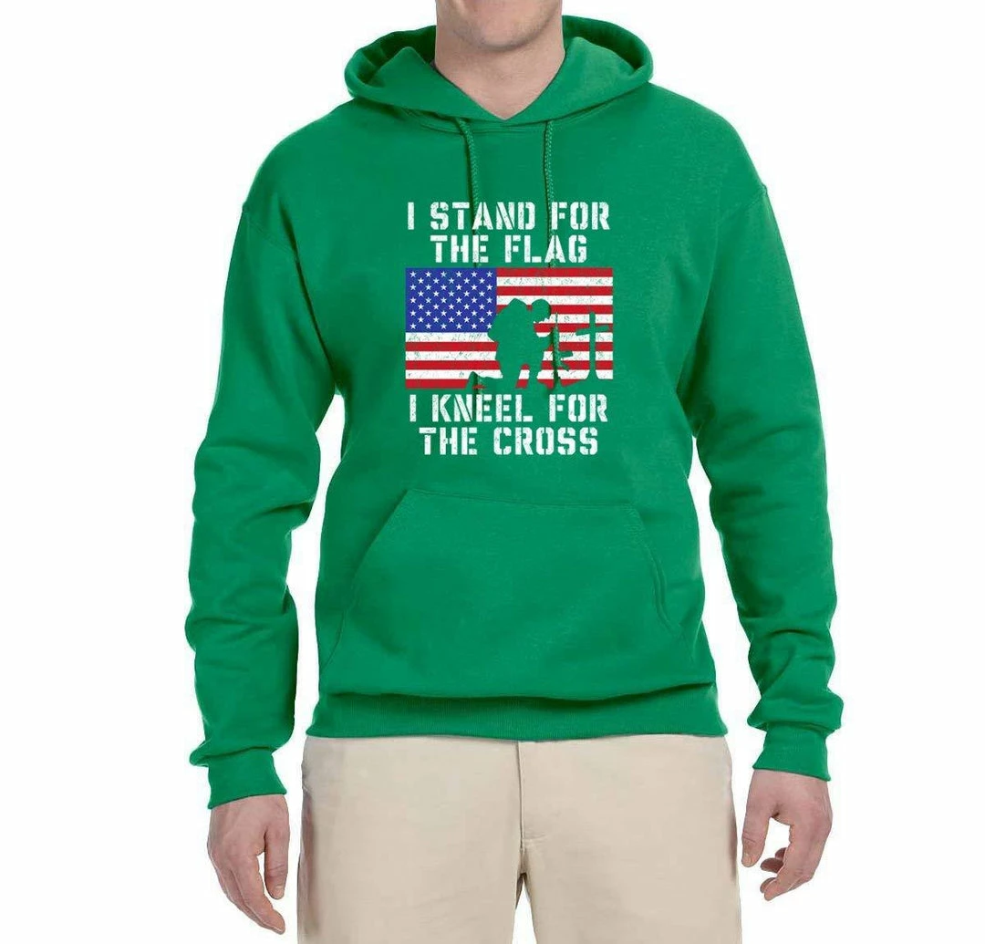 Wild Bobby I Stand For The Flag I Kneel For The Cross | Mens Americana / American Pride Hooded Sweatshirt Graphic Hoodie Clothing Accessories 6 Wild Bobby I Stand For The Flag I Kneel For The Cross | Mens Americana / American Pride Hooded Sweatshirt Graphic Hoodie Clothing Accessories