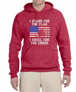 Wild Bobby I Stand For The Flag I Kneel For The Cross | Mens Americana / American Pride Hooded Sweatshirt Graphic Hoodie Clothing Accessories 47 Wild Bobby I Stand For The Flag I Kneel For The Cross | Mens Americana / American Pride Hooded Sweatshirt Graphic Hoodie Clothing Accessories