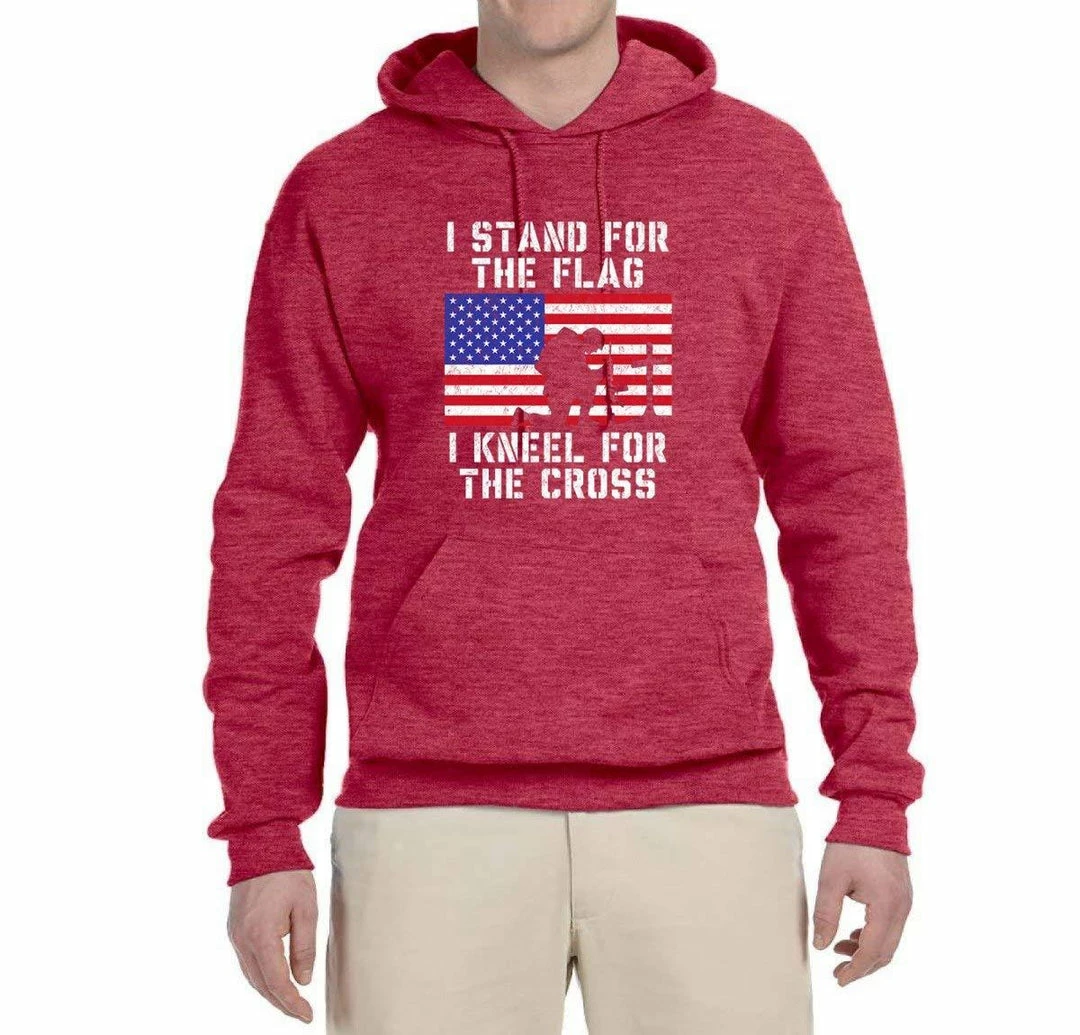 Wild Bobby I Stand For The Flag I Kneel For The Cross | Mens Americana / American Pride Hooded Sweatshirt Graphic Hoodie Clothing Accessories 11 Wild Bobby I Stand For The Flag I Kneel For The Cross | Mens Americana / American Pride Hooded Sweatshirt Graphic Hoodie Clothing Accessories